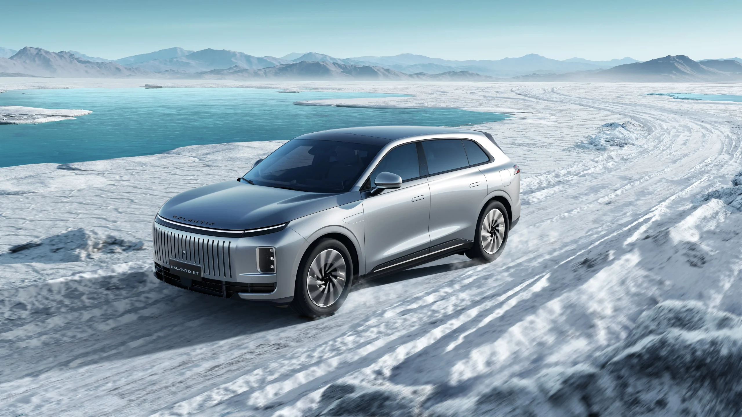 EXEED ET electrified SUV in a scenic setting